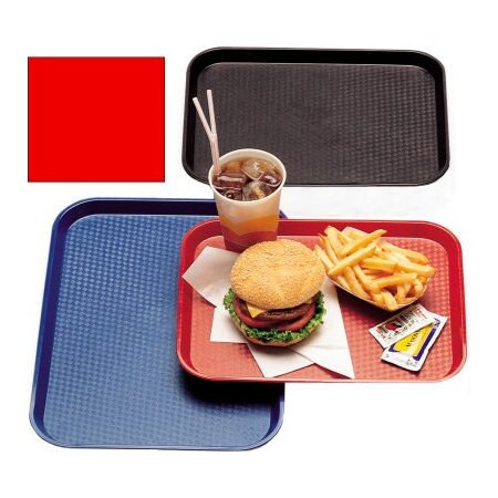Cambro Cambro 1418FF163 - Tray Fast Food 14" x 18", Red - Pkg Qty 12 1418FF163